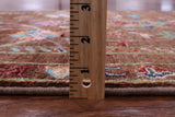 Brown Peshawar Hand Knotted Wool Runner Rug - 2' 9" X 8' 9" - Golden Nile