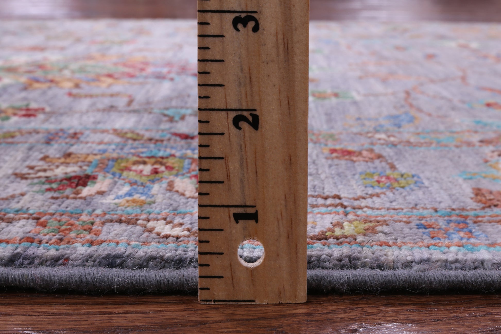 Grey Peshawar Hand Knotted Wool Runner Rug - 2' 11" X 9' 0" - Golden Nile