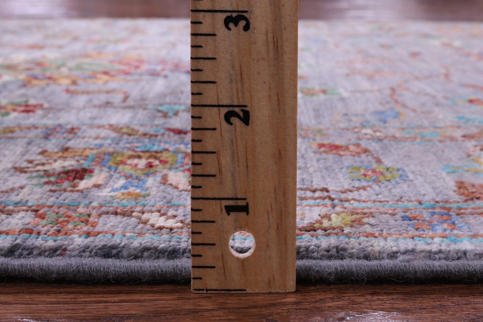 Grey Peshawar Hand Knotted Wool Runner Rug - 2' 11" X 9' 0" - Golden Nile