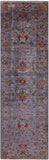 Grey Peshawar Hand Knotted Wool Runner Rug - 2' 11" X 9' 0" - Golden Nile