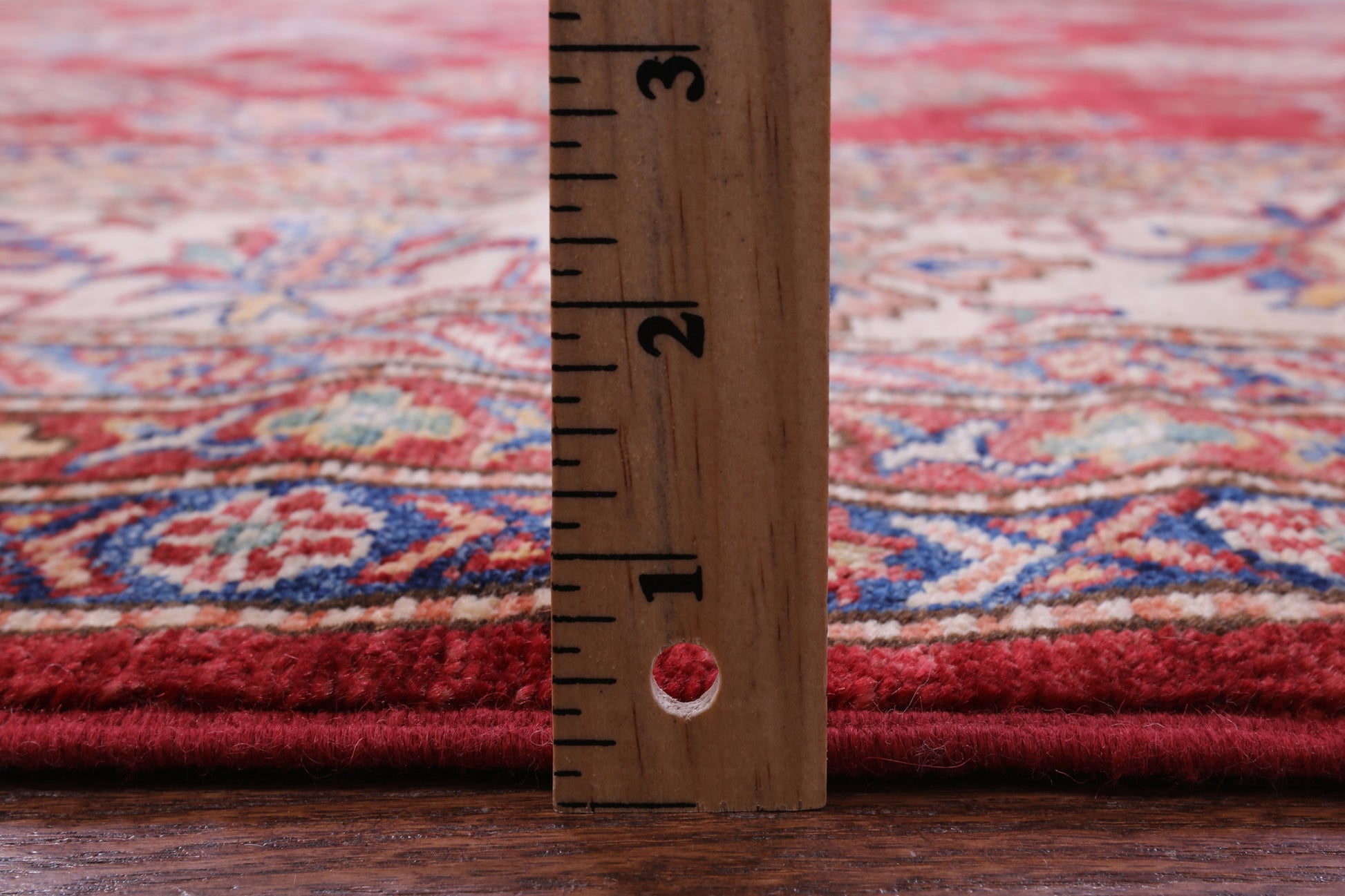 Red Super Kazak Hand Knotted Wool Rug - 8' 8" X 11' 11" - Golden Nile