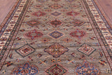 Super Kazak Hand Knotted Wool Rug - 8' 0" X 11' 7" - Golden Nile