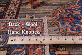 Super Kazak Hand Knotted Wool Rug - 8' 0" X 11' 7" - Golden Nile