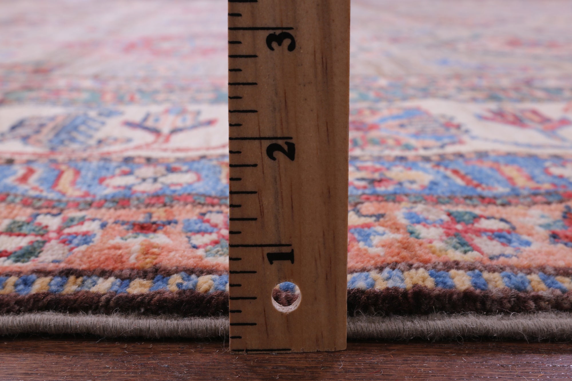 Super Kazak Hand Knotted Wool Rug - 8' 0" X 11' 7" - Golden Nile