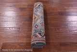 Grey Super Kazak Hand Knotted Wool Runner Rug - 2' 8" X 10' 3" - Golden Nile