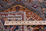 Super Kazak Hand Knotted Wool Runner Rug - 2' 9" X 10' 3" - Golden Nile