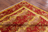 William Morris Handmade Wool Area Rug - 8' 10" X 11' 7" - Golden Nile