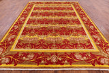 William Morris Handmade Wool Area Rug - 8' 10" X 11' 7" - Golden Nile
