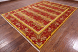 William Morris Handmade Wool Area Rug - 8' 10" X 11' 7" - Golden Nile