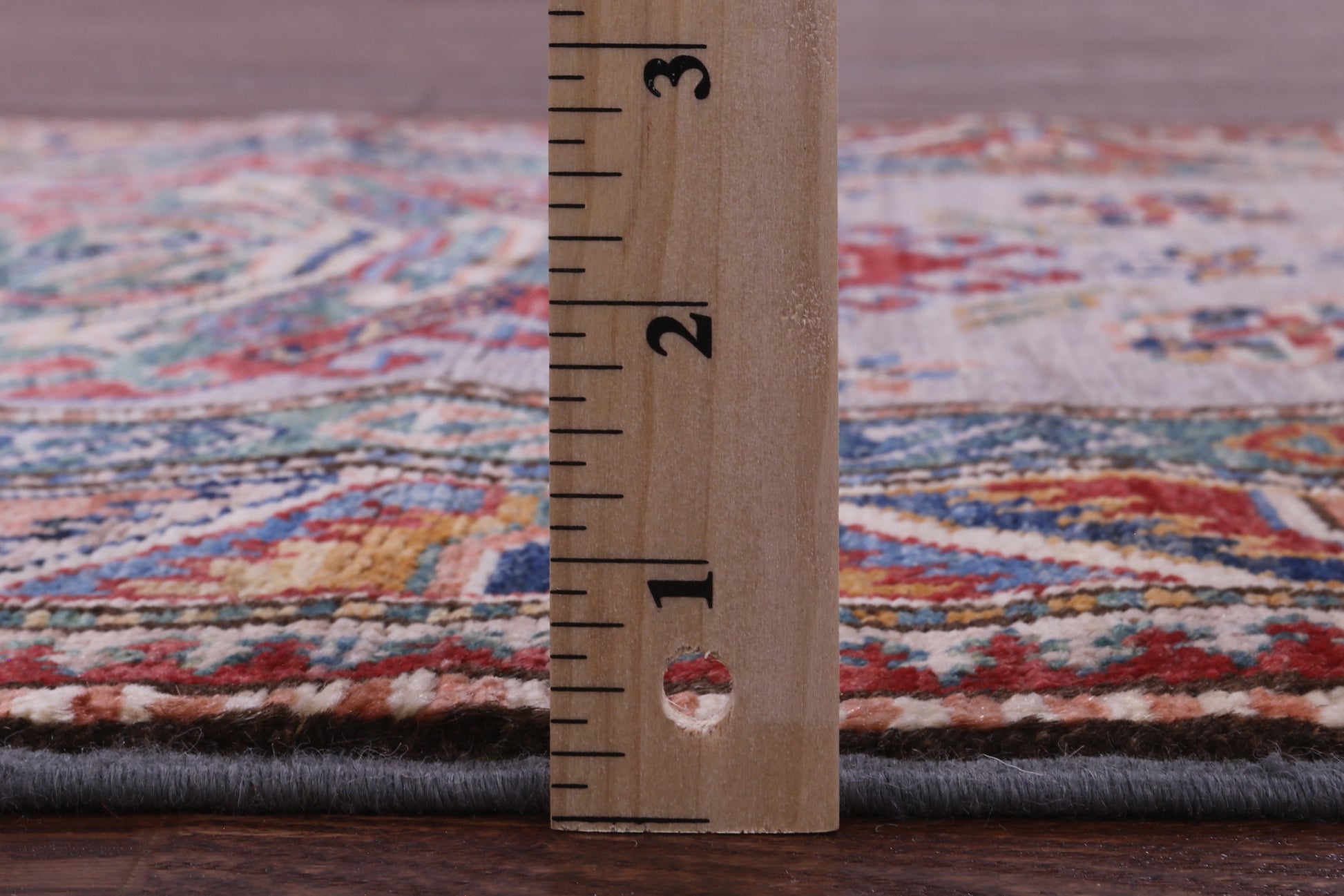 Grey Super Kazak Hand Knotted Wool Runner Rug - 2' 8" X 9' 0" - Golden Nile