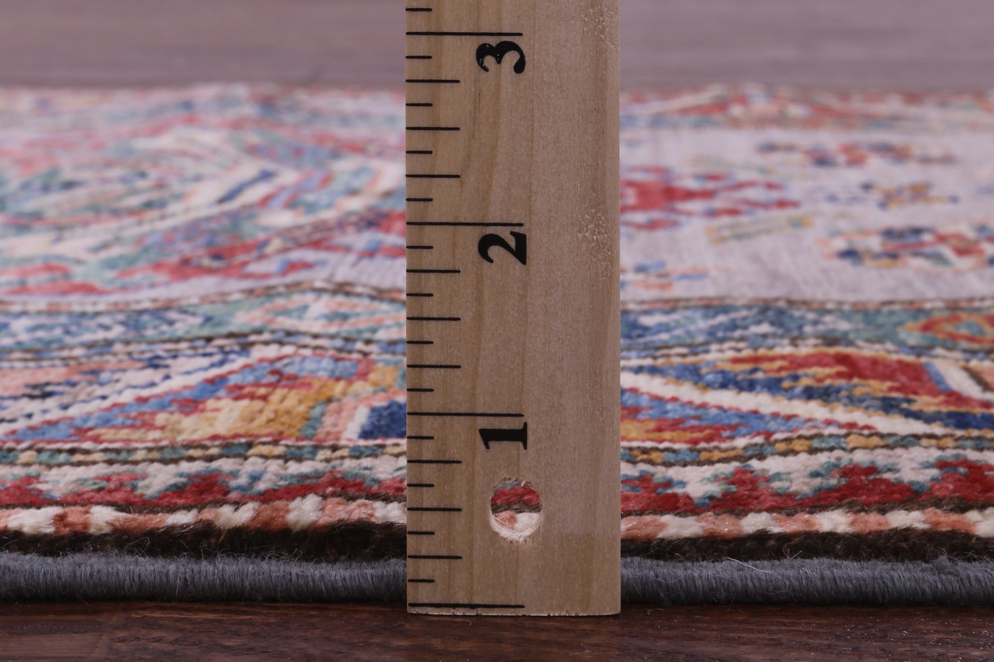 Grey Super Kazak Hand Knotted Wool Runner Rug - 2' 8" X 9' 0" - Golden Nile