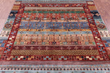 Tribal Persian Gabbeh Hand Knotted Wool Rug - 4' 11" X 6' 6" - Golden Nile