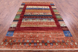 Tribal Persian Gabbeh Hand Knotted Wool Rug - 6' 7" X 9' 10" - Golden Nile