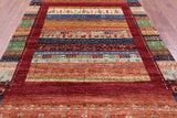 Tribal Persian Gabbeh Hand Knotted Wool Rug - 6' 7" X 9' 10" - Golden Nile