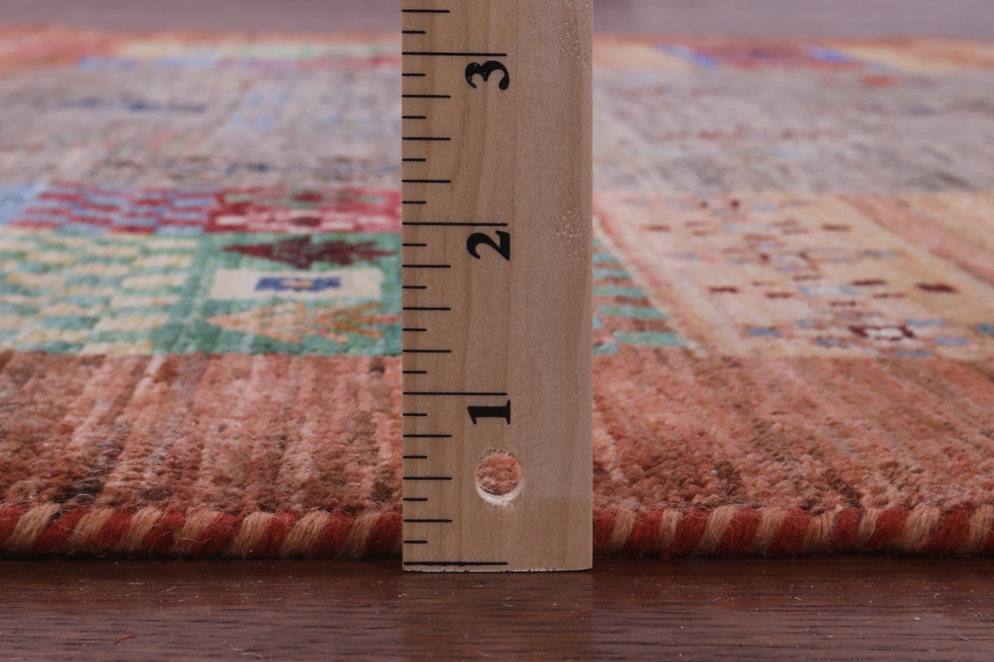 Tribal Persian Gabbeh Hand Knotted Wool Rug - 5' 0" X 6' 8" - Golden Nile