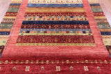 Tribal Persian Gabbeh Handmade Wool Rug - 6' 11" X 9' 11" - Golden Nile