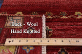 Tribal Persian Gabbeh Handmade Wool Rug - 6' 11" X 9' 11" - Golden Nile