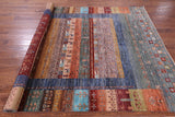 Tribal Persian Gabbeh Hand Knotted Wool Rug - 6' 10" X 9' 8" - Golden Nile