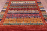 Persian Gabbeh Tribal Hand Knotted Wool Rug - 7' 0" X 9' 8" - Golden Nile