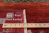 Persian Gabbeh Tribal Hand Knotted Wool Rug - 7' 0" X 9' 8" - Golden Nile
