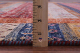 Persian Gabbeh Tribal Hand Knotted Wool Rug - 7' 0" X 9' 8" - Golden Nile