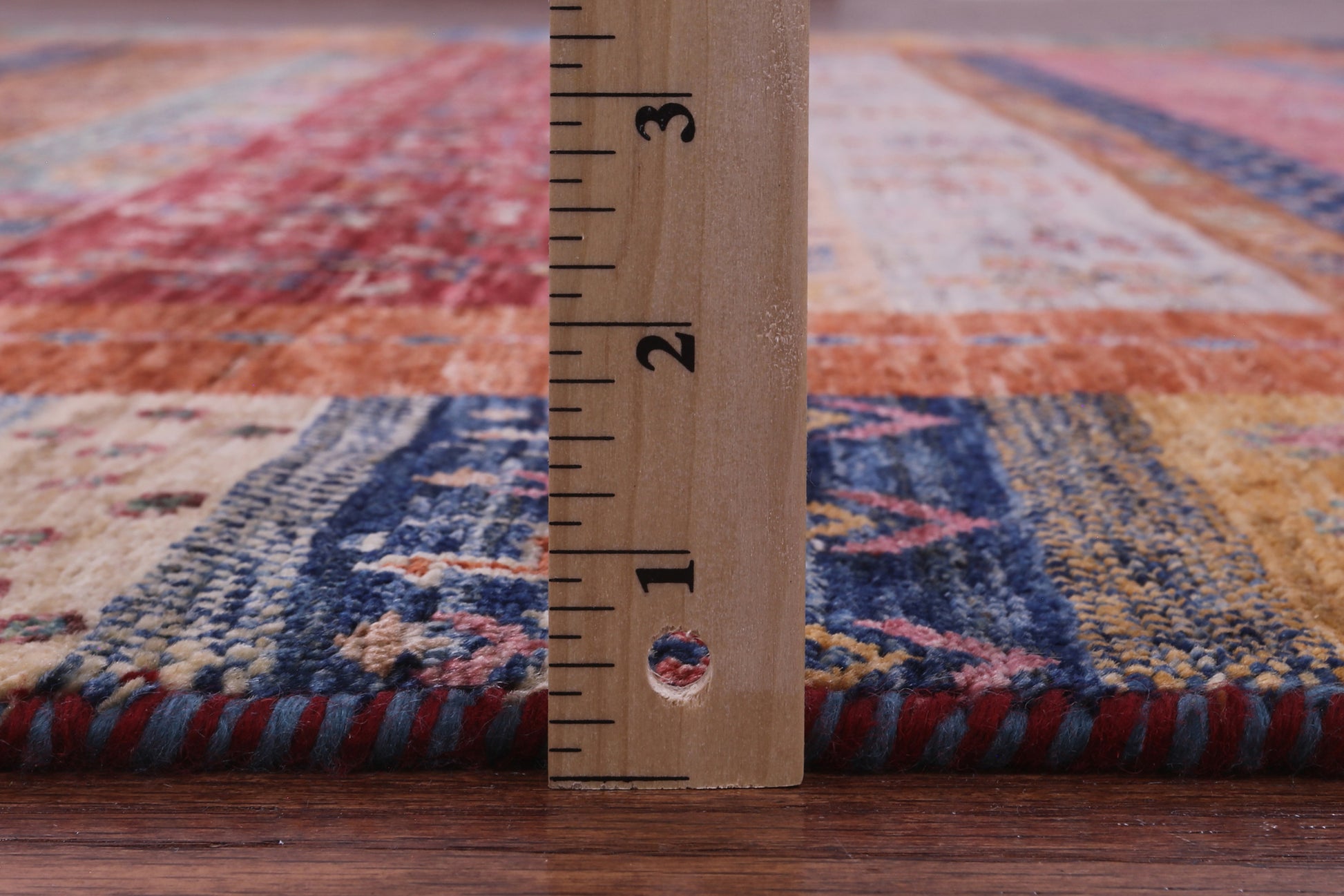 Persian Gabbeh Tribal Hand Knotted Wool Rug - 7' 0" X 9' 8" - Golden Nile