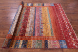 Persian Gabbeh Tribal Hand Knotted Wool Rug - 7' 0" X 9' 8" - Golden Nile