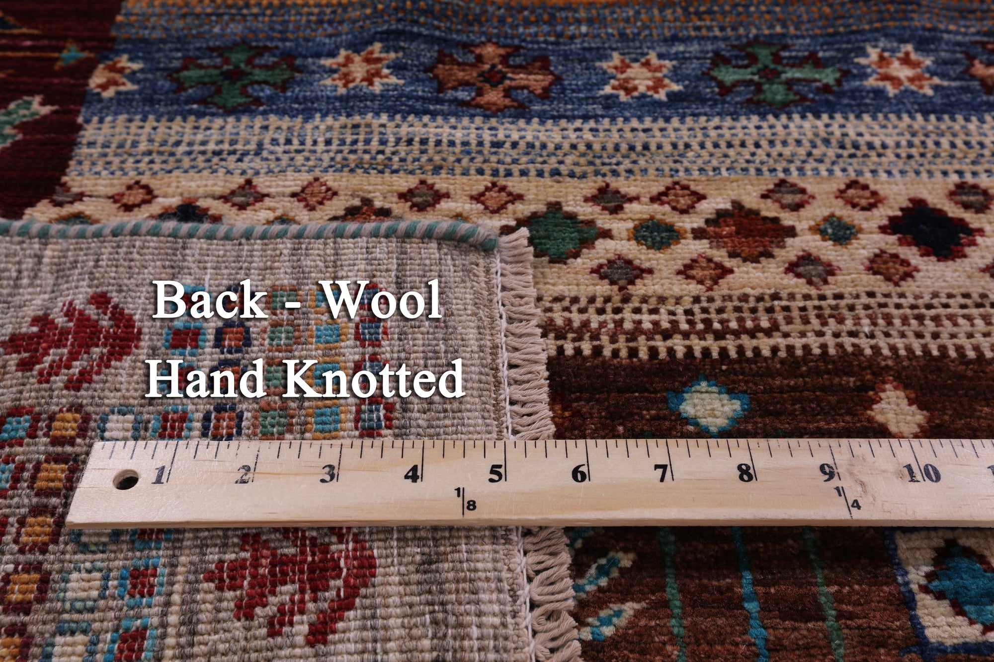 Persian Gabbeh Tribal Hand Knotted Wool Rug - 5' 2" X 6' 9" - Golden Nile