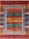 Persian Gabbeh Tribal Hand Knotted Wool Rug - 5' 1" X 6' 9" - Golden Nile