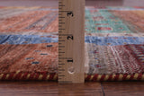 Persian Gabbeh Tribal Hand Knotted Wool Rug - 5' 1" X 6' 9" - Golden Nile