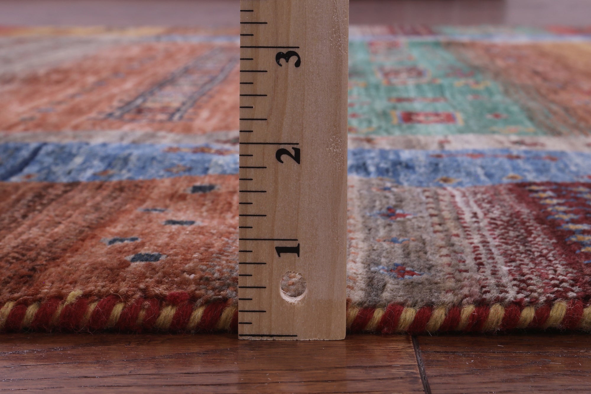 Persian Gabbeh Tribal Hand Knotted Wool Rug - 5' 1" X 6' 9" - Golden Nile
