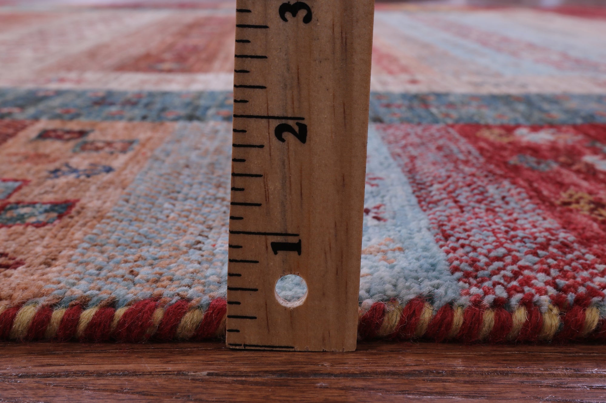 Tribal Persian Gabbeh Hand Knotted Wool Rug - 5' 9" X 7' 11" - Golden Nile