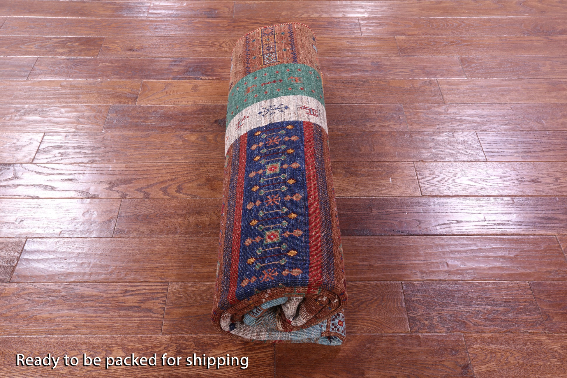 Tribal Persian Gabbeh Hand Knotted Wool Rug - 5' 10" X 8' 0" - Golden Nile