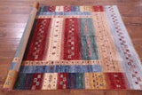Tribal Persian Gabbeh Handmade Wool Rug - 5' 9" X 7' 10" - Golden Nile