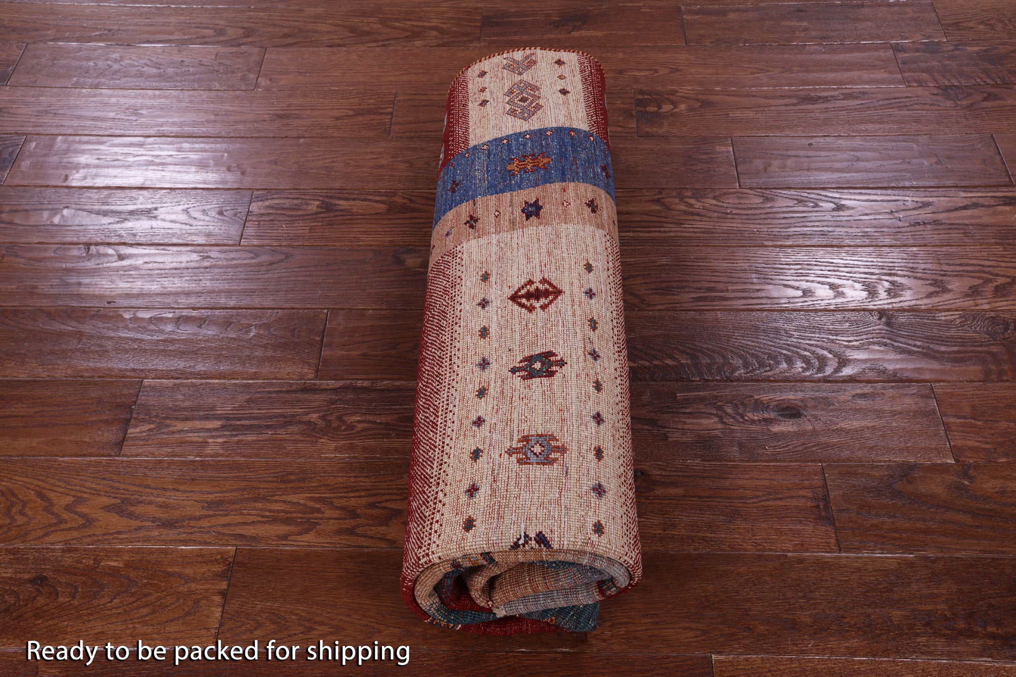 Tribal Persian Gabbeh Hand Knotted Wool Rug - 5' 8" X 8' 1" - Golden Nile