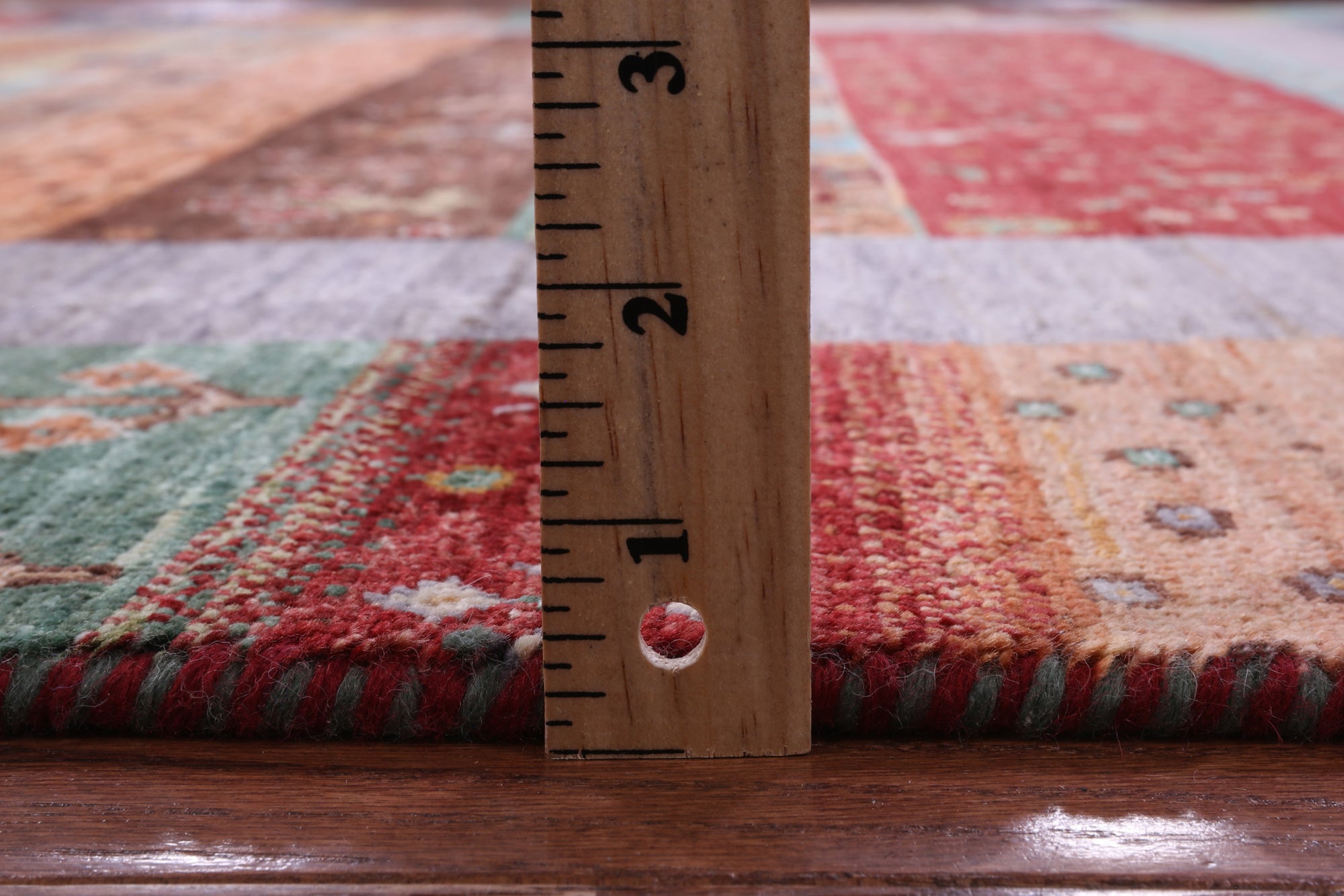 Tribal Persian Gabbeh Handmade Wool Rug - 5' 8" X 8' 2" - Golden Nile