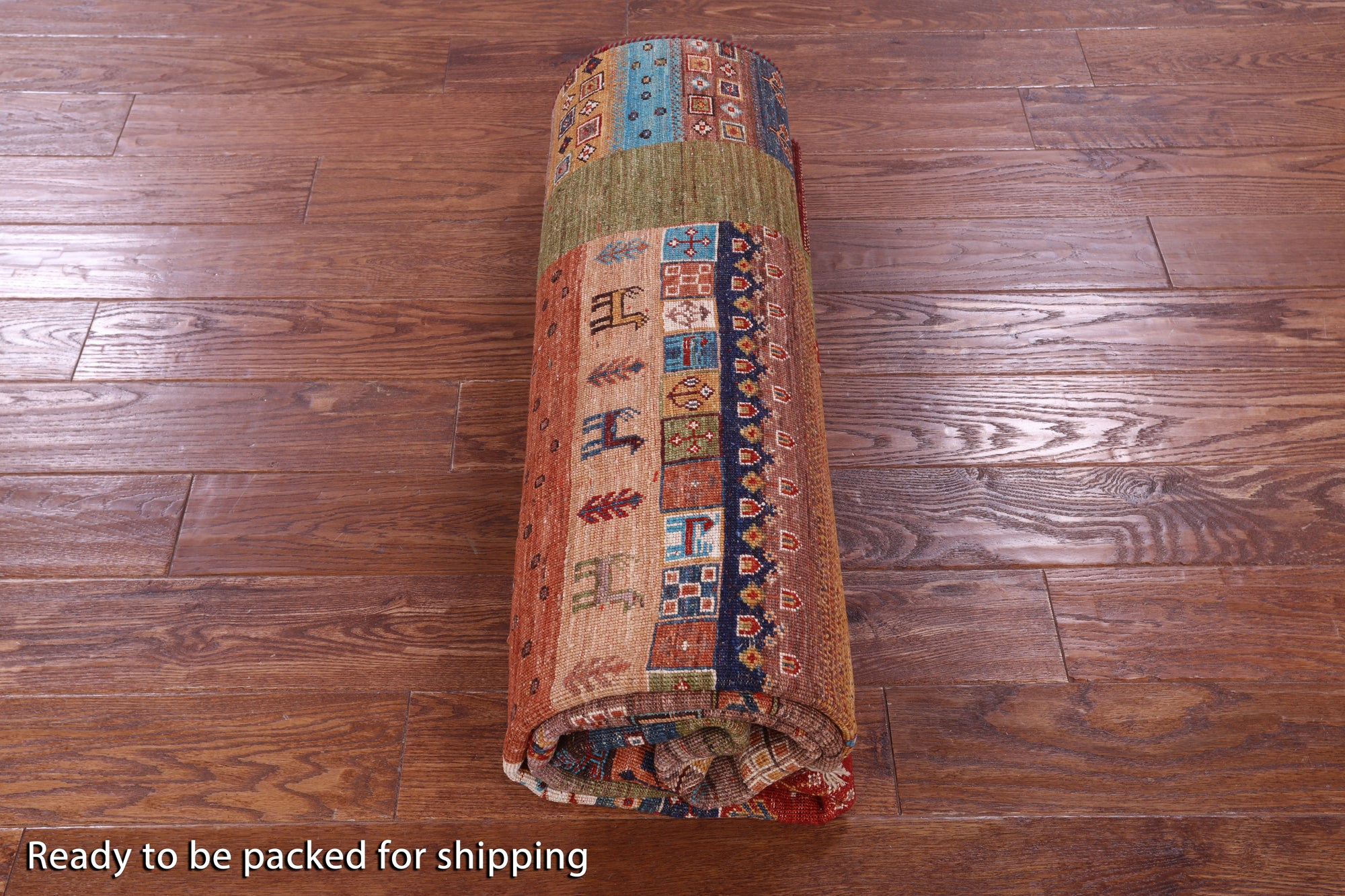 Tribal Persian Gabbeh Hand Knotted Wool Rug - 5' 8" X 7' 10" - Golden Nile