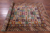 Tribal Persian Gabbeh Hand Knotted Wool Rug - 4' 10" X 7' 2" - Golden Nile