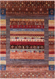 Tribal Persian Gabbeh Hand Knotted Wool Rug - 5' 7" X 7' 10" - Golden Nile