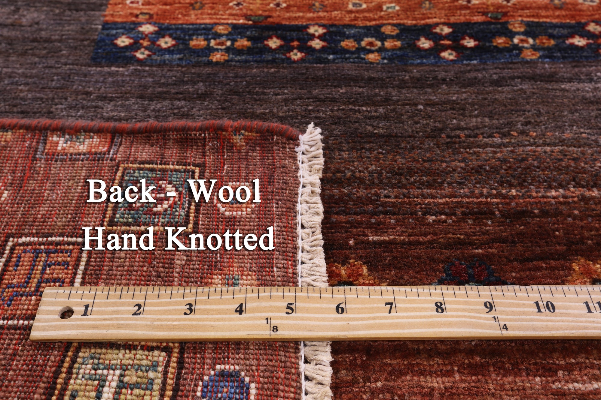 Tribal Persian Gabbeh Hand Knotted Wool Rug - 5' 7" X 7' 10" - Golden Nile