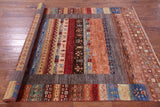 Tribal Persian Gabbeh Hand Knotted Wool Rug - 5' 7" X 7' 10" - Golden Nile