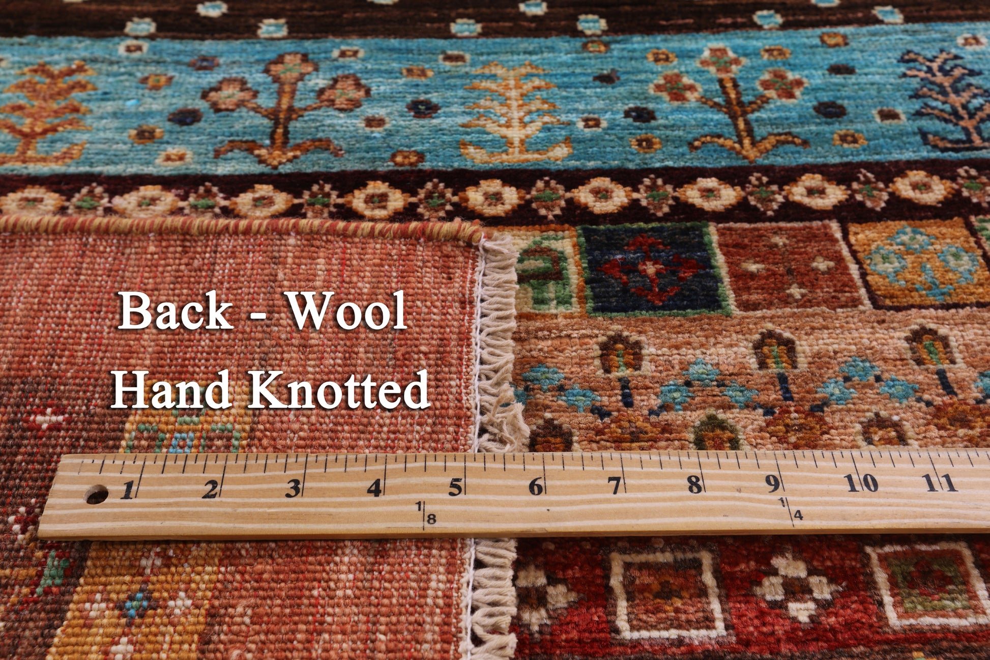 Persian Tribal Gabbeh Hand Knotted Wool Runner Rug - 2' 8" X 10' 0" - Golden Nile