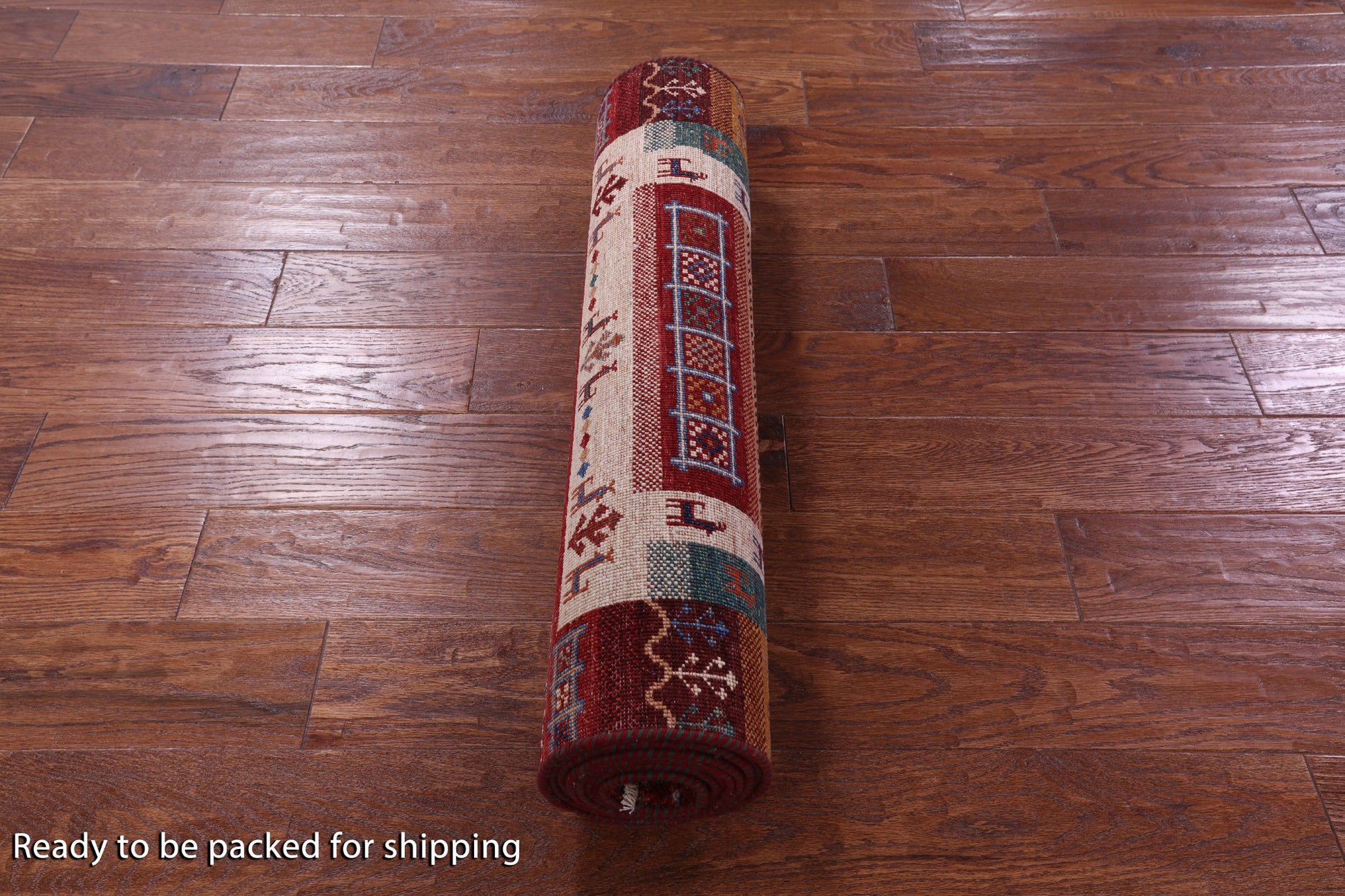 Tribal Persian Gabbeh Hand Knotted Wool Runner Rug - 2' 10" X 10' 2" - Golden Nile