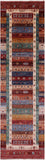 Tribal Persian Gabbeh Hand Knotted Wool Runner Rug - 2' 10" X 10' 2" - Golden Nile