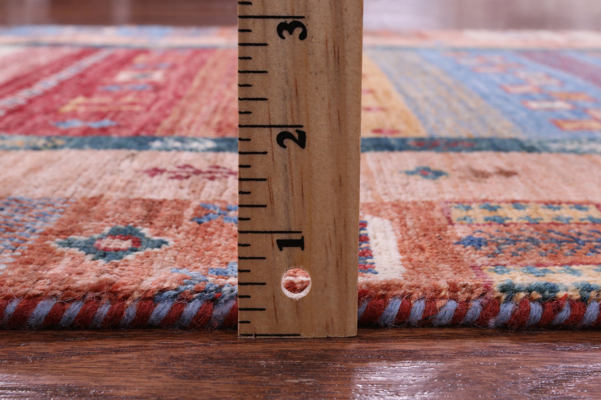Tribal Persian Gabbeh Hand Knotted Wool Runner Rug - 2' 9" X 9' 8" - Golden Nile