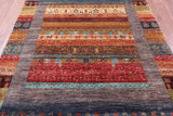 Tribal Persian Gabbeh Handmade Wool Rug - 5' 6" X 8' 2" - Golden Nile