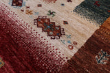 Tribal Persian Gabbeh Hand Knotted Wool Rug - 5' 10" X 8' 0" - Golden Nile