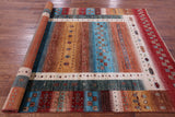 Tribal Persian Gabbeh Hand Knotted Wool Rug - 5' 10" X 8' 0" - Golden Nile