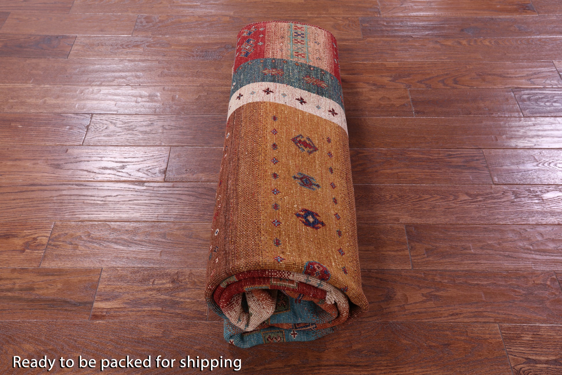 Tribal Persian Gabbeh Hand Knotted Wool Rug - 5' 10" X 8' 0" - Golden Nile