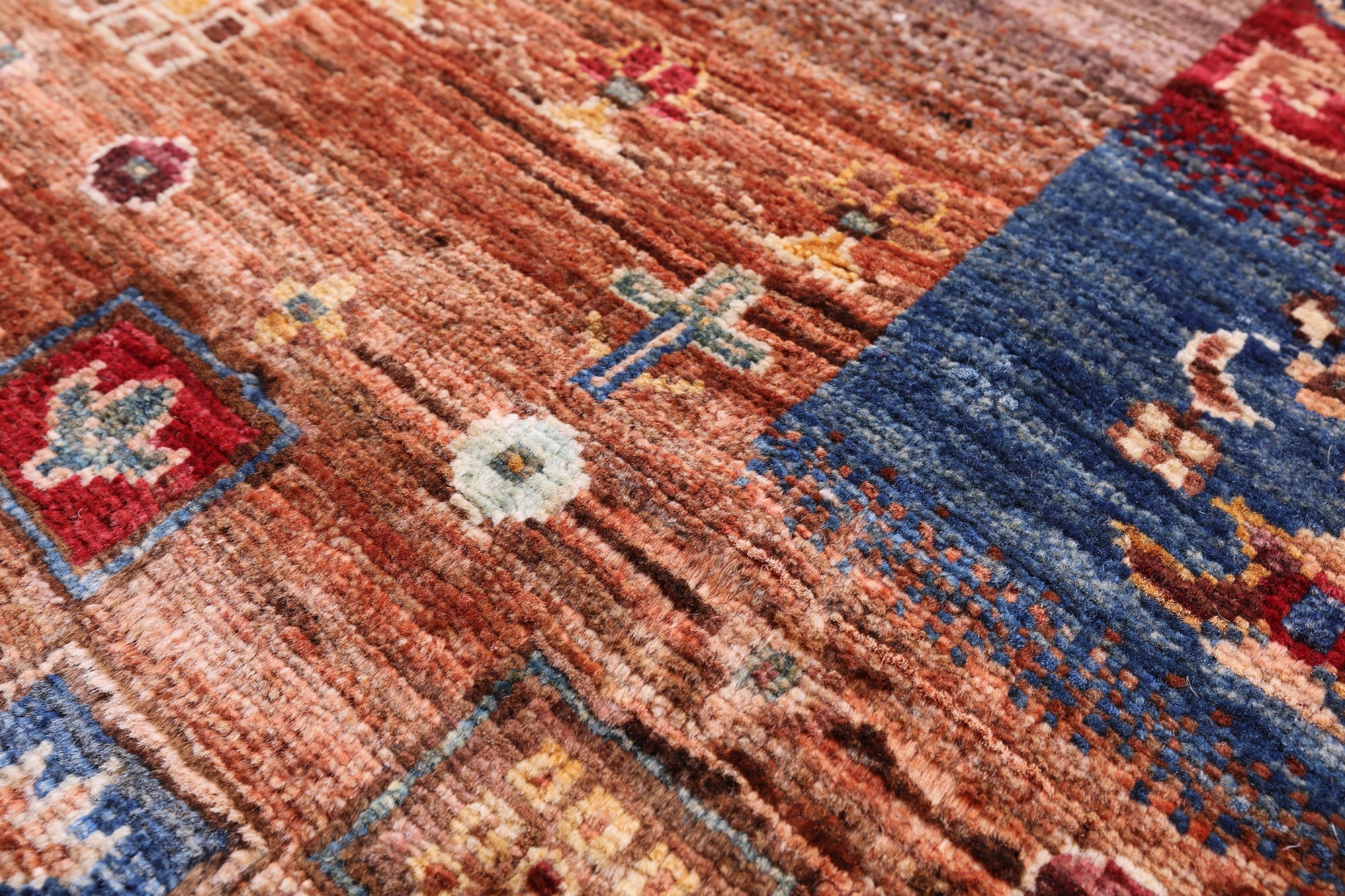 Tribal Persian Gabbeh Hand Knotted Wool Rug - 4' 11" X 6' 7" - Golden Nile